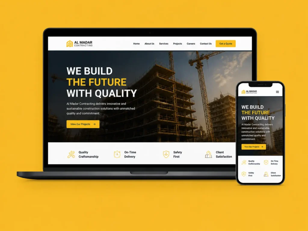 موقع شركة المدار للمقاولات الذكية