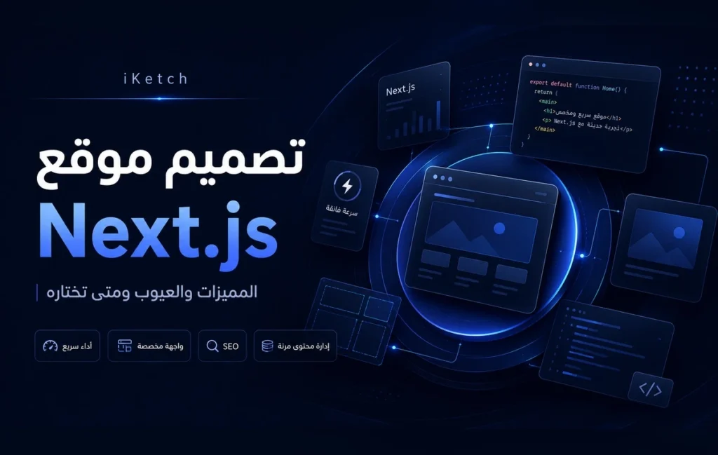 تصميم موقع Next.js
