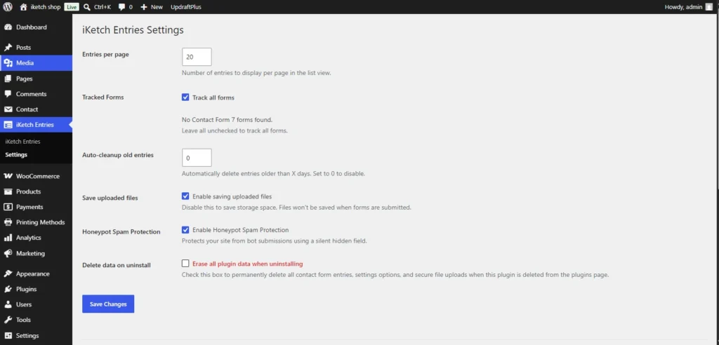 iKetch Entries Viewer for Contact Form 7