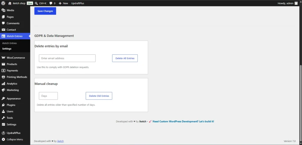iKetch Entries Viewer for Contact Form 7