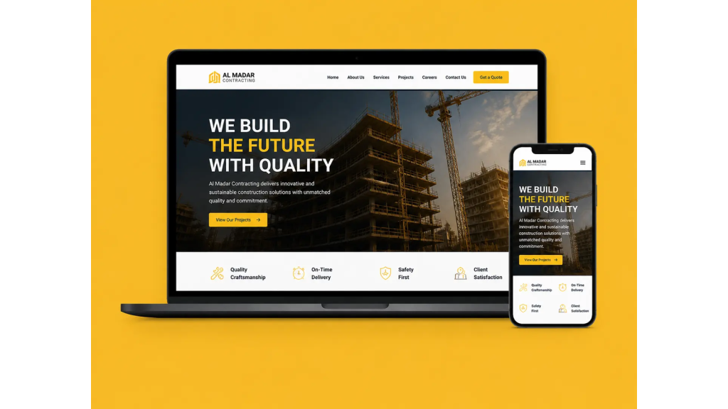 موقع شركة المدار للمقاولات الذكية