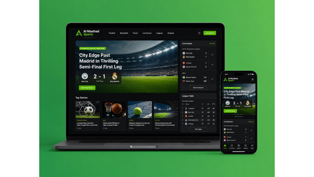 Al-Mashhad Sports News Platform